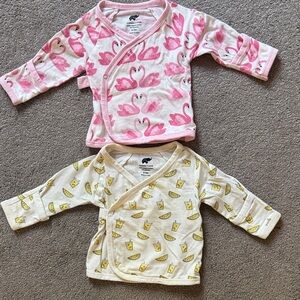 Monica & Andy 0-3 Month Baby Wrap Tops